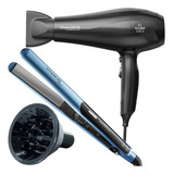 Secador De Cabelo Gama 2100w Salão Difusor Chapinha Titanium