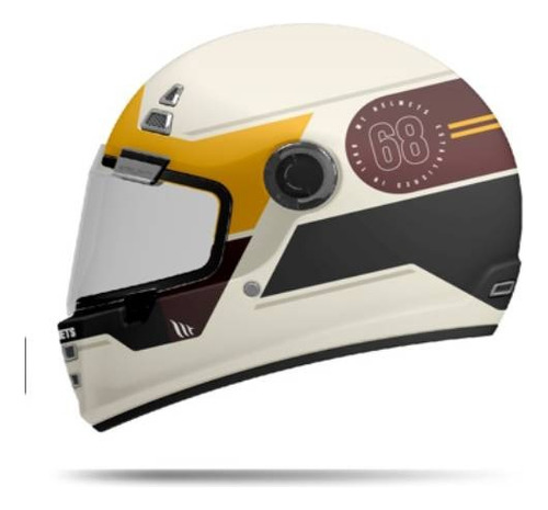 Casco Mt Helmets Jarama Genuine A9 Dorado Para Moto