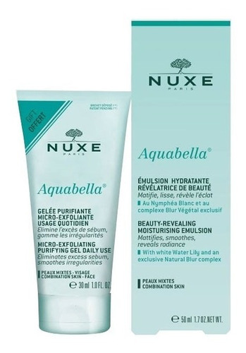 Emulsion Hidratante + Micro-exfoliante Nuxe Aquabella