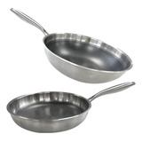 Set Profesional  Wok 30 Sarten 26 Acero Inoxidable Induccio