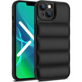 Funda Compatible iPhone 11 Pro Puffer Cubre Camara + Vidrio