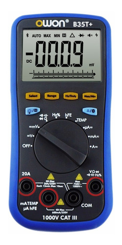 Multímetro Tester Digital+registrador Owon  Bluetooth B-35t+