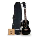 Ukelele Kauai 21 Negro /funda/aquila Strings Sonun