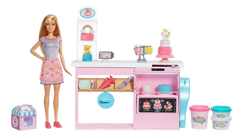 Muñeca Barbie Cake Decorating Set