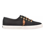 Sperry Seacoast Tenis Casual Dama Negro Sts90555