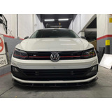 Front Lip Linha Volkswagen Polo Mpi Tsi Gts Black Piano