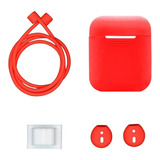 Funda Carcasa Para AirPods 1 Y 2 + Accesorios Protectores