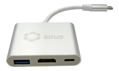 Adaptador Usb C P Notebook Com Saídas Hdmi Usb Tipo C Lt-165