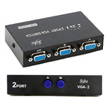 Conmutador 2 En 1 Switch Divisor Monitor Vga 2 Puertos