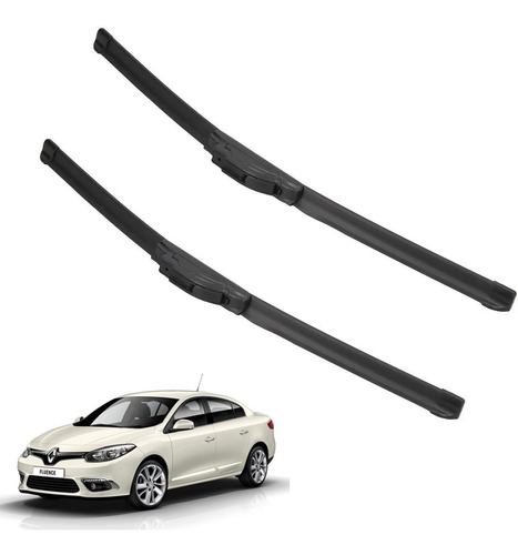 Kit 2 Escobillas Delanteras Flex Goma Fluence 2009 A 2021