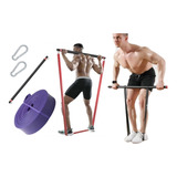 Barra D Acero Dominadas Con Superband 32 Mm Fitness Gym  Svg