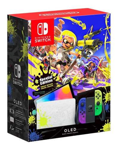 Consola Nintendo Switch 64 Gb Oled Edicion Splatoon 3 Nuevo