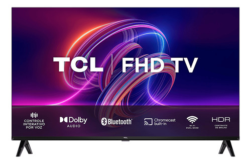 Android Tv Tcl Led 43 , Fhd, 2 Hdmi, 1 Usb, Wi-fi, Com Voz
