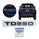 Letreiro Td350 Grafite Jeep Compass Trailhawk 4x4 22 23 24