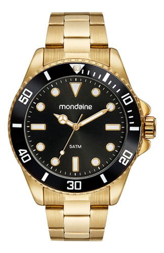 Relógio Dourado Masculino Mondaine 32549gpmvde2