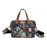 Bolsa Boston De Mezclilla  Nikky World Nikky By Nicole Lee