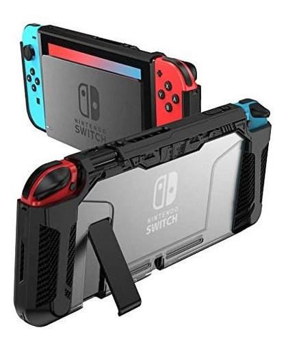 Carcasa Protectora Para Nintendo Switch Rigida Color Negro
