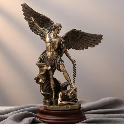 Escultura De San Miguel Arcángel 25 Cm. | Meses sin interés