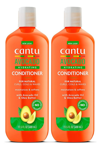 Cantu Acondicionador Hidratante Sin Silicona De Aguacate Con