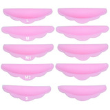 Bob De Silicone Pads P/lash Lifting Cílios - 5 Par Rosa Bebê