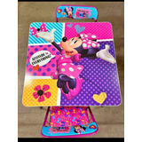 Set Plegable Mesa + Sillas Minnie Mouse