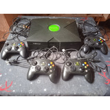 Xbox Clásico Con Hdd De 120gb 4 Controles Y Emuladores Retro