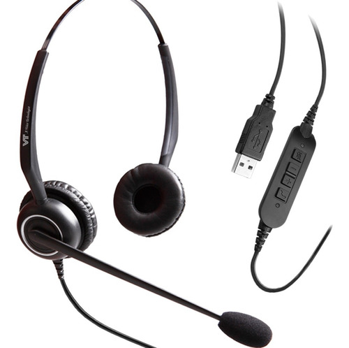 Vincha Cabezal Vt5009 Unc Usb Call Center Símil Plantronics