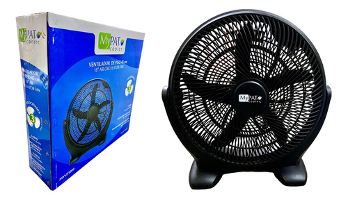 Ventilador D Piso My Pat 45cm Plastico 5 Aspas 3 Velocidades Estructura Negro Aspas Negro Diámetro 45 Cm Frecuencia 60hz