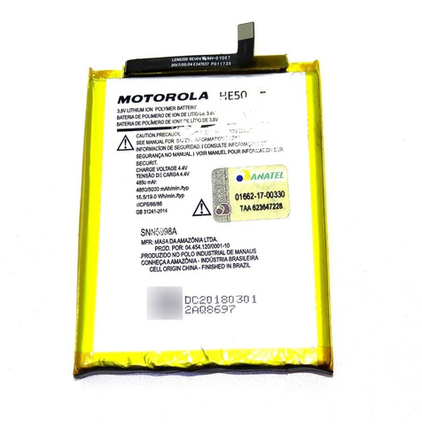 Bateria Motorola Moto E5 Plus Xt11924 He50 Original