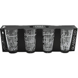 Set 4 Vasos Chile Collection Glasso