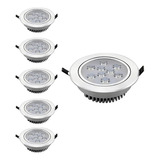 Pack 5 Focos Led Empotrables 9w - Iluminación Led