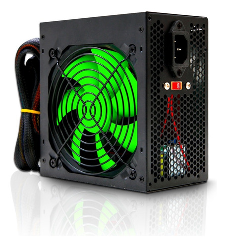 Fonte 600w Real Atx Gamer Silenciosa 24p +2 Pci-e 8 Pin(6+2)