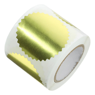 1 Rollo De Pegatinas Con Medallas Certificadas, Medallas De