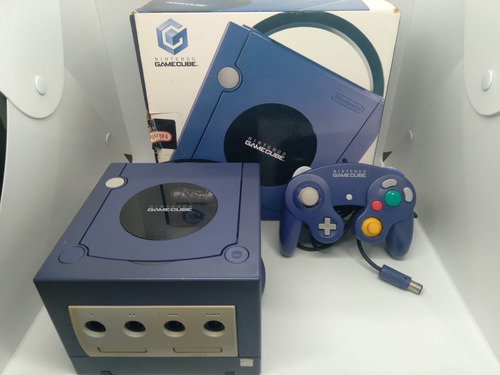 Console Nintendo Game Cube Azul Completo Nintendo