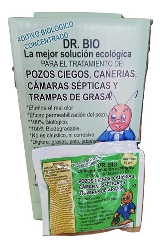 Dr Bio Mantenimiento Pozos Ciegos Cámaras Sépticas X 10 Un