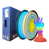 Filamento 3d Pla Glow Arcoiris Tronxy De 1.75mm Y 1kg