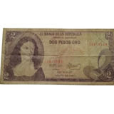 Billete Colombiano De 1977 De 2 Pesos 