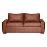 Sofa Livorno 3c Cuero Kentucky Tabaco