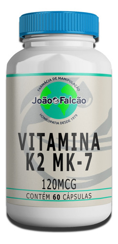 Vitamina K2-mk7 120mcg - 60cápsulas