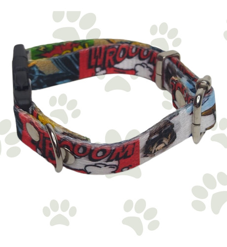 Collar Regulable  Para Mascotas Varias Estampas! Talle M 