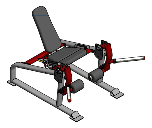 Plano Para Fabricar Maq De Gym. Sillon Cuadriceps Convergent