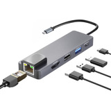 Hub Usb C Adaptador Hdmi Tipo C, Convertidor Dapokjd 5 In1 T