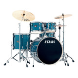 Bateria Tama Imperialstar Ip52h6w-hlb Hairline Blue Bumbo 22