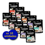 Kit 10 Unidades Sachê Golden Gourmet Gatos 70g Escolha Sabor