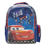 Mochila Cars Rayo Mcqueen Carburetor County Fair Multicolores Primaria 161077 Ruz Color Multicolor Diseño De La Tela Estampado