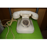 Telefono Antiguo Original De Baquelita Blanco Marfil