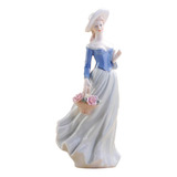 Escultura De Mujer, Mxmmz-001, 1pz, Azul/blanco, 30x12x12, P