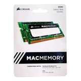 Memória Para Notebook 2x8gb 1333mhz Ddr3 Corsair Mac Memory