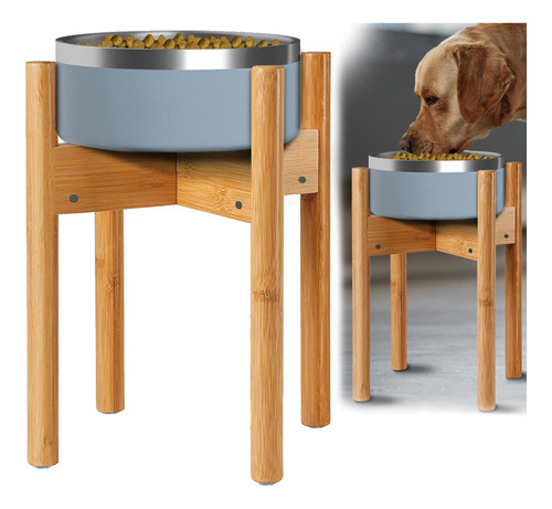 Soporte Para Cuenco Para Perros Grandes, Altura De 14 Pulgad