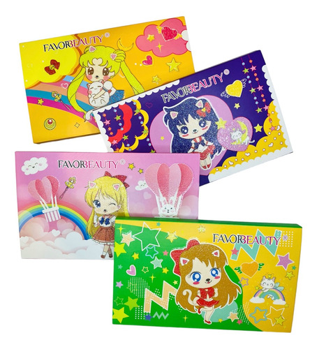 Paleta Sombras Sailor Moon Mate Y Brillo,  Maquillaje (1pz)